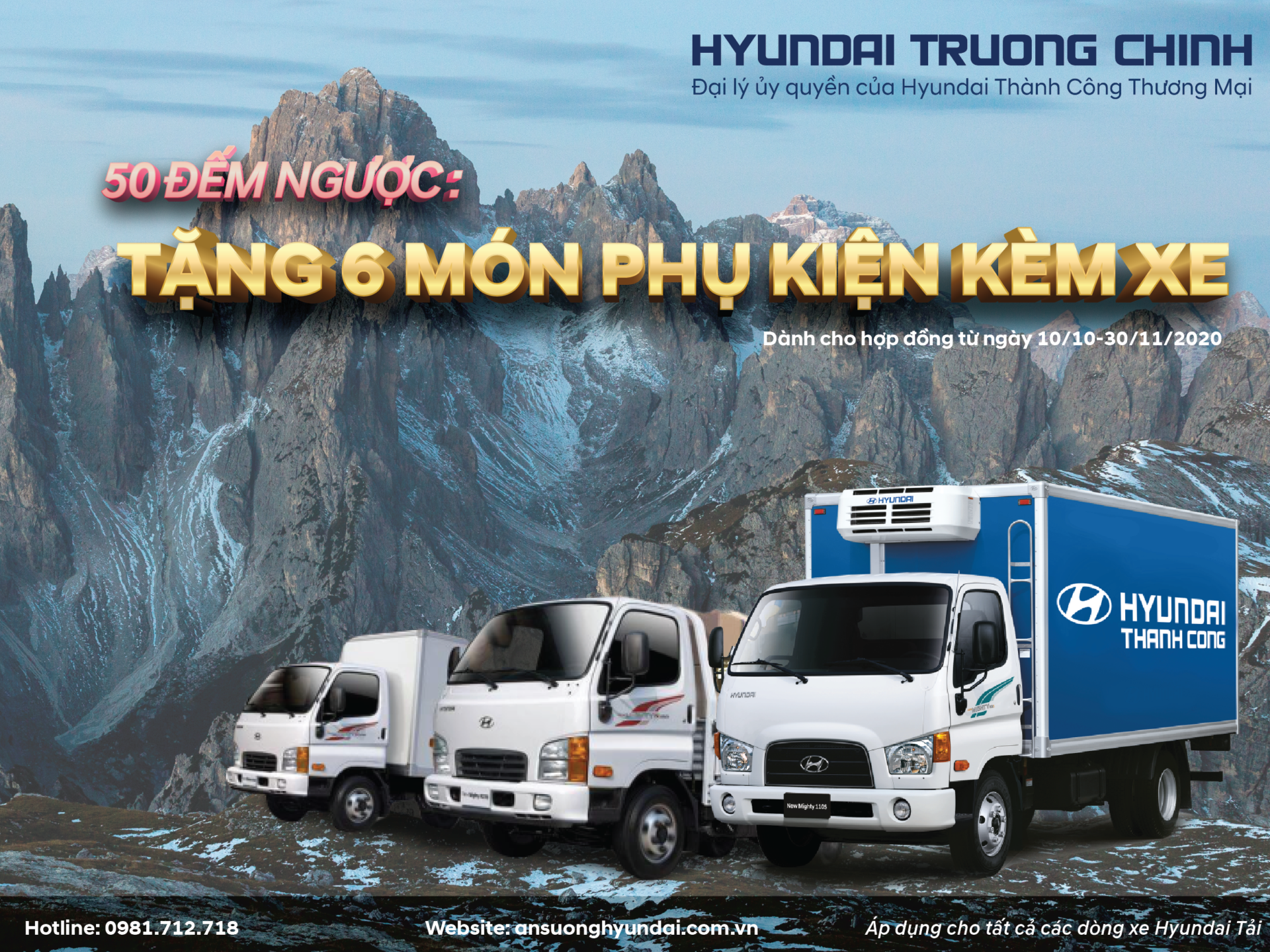 Chương trình kinh doanh xe tải tháng 10,11/2020 tại Hyundai Tải Trường Chinh