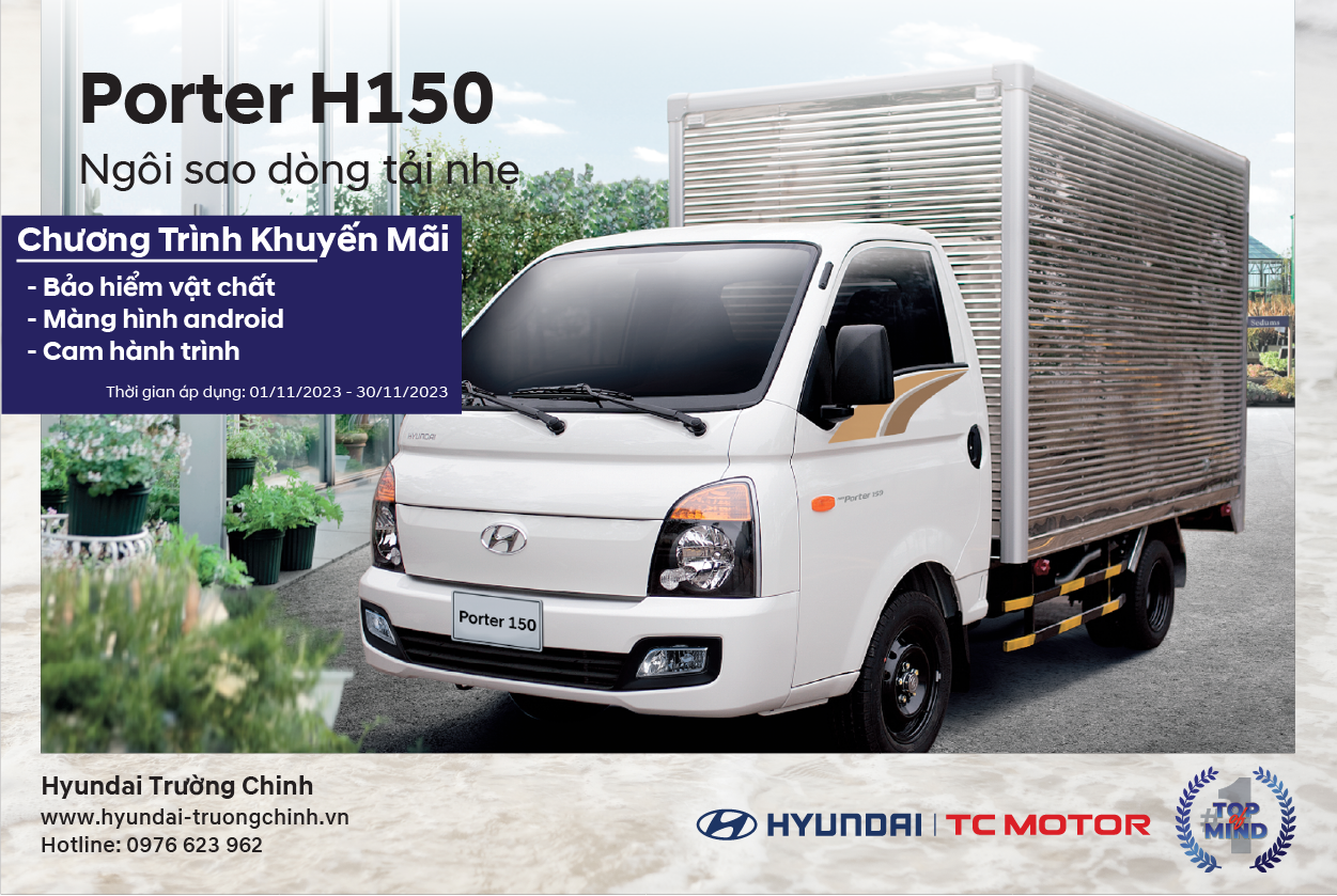 khuyến mãi tháng 11 - Porter H150
